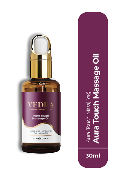 Aura Touch Masaj Yağı (Jojoba, Argan, Itır Yağları Karışımı) Massage Oil 30 ML
