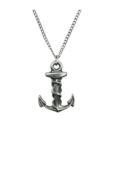 Herşey Nota Unisex Necklace with Anchor Figure with Chain – Sailor, Strong an...