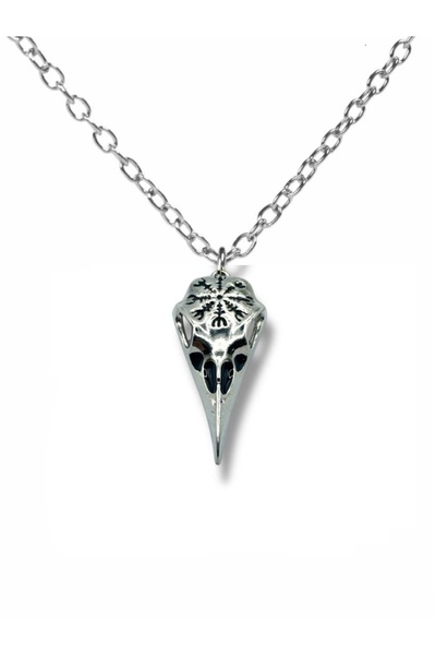 Herşey Nota Plague Doctor – Unisex Necklace with Plague Mask Figure (60 cm Ch...