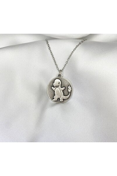 Herşey Nota Pokemon Is a Charm Dinosaur Medallion Necklace