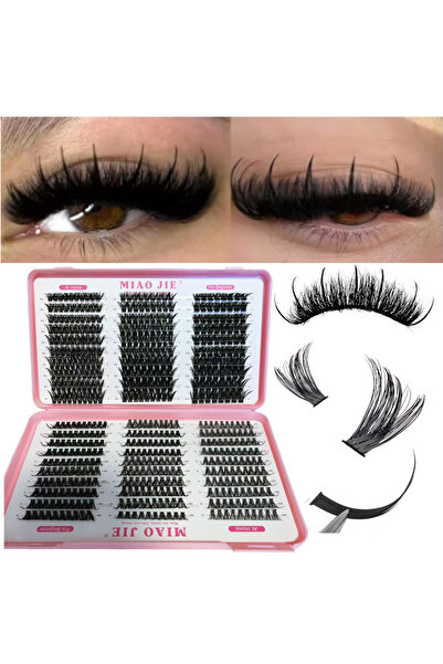 Choice1 MIX 3040506080100P MIAOJIE Individul Claster Eyelash Natural&Thick & ...