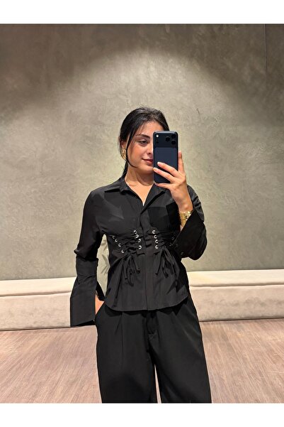 Kedi Fashion Siyah Gömlek