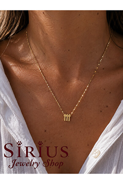 sirius jewelry Altın Kaplama Melek Sayıları Kolyesi