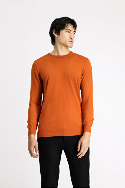 Kiğılı Crew Neck Slim Fit Slim Fit Cotton Knitwear Sweater