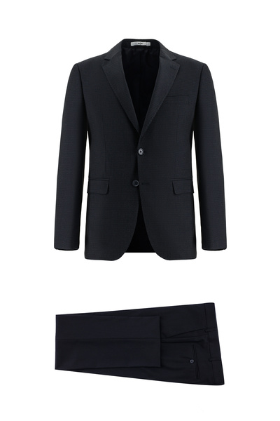 Kiğılı 7 Drop Slim Fit костюм с прилепващ крой и шарки
