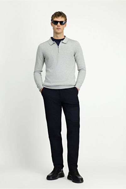 Kiğılı Slim Fit, Elastic Waist, Cotton Canvas / Chino Trousers