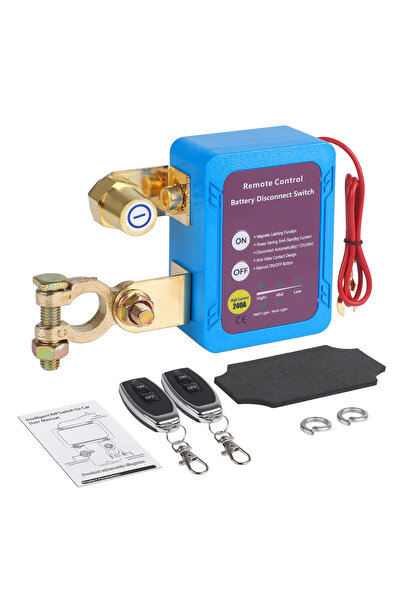 Choice1 Regular 240A 12V Wireless Remote Battery Disconnect Switch with Autom...
