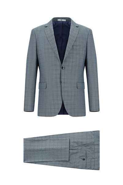 Kiğılı 6 Drop Regular Fit Standard croială Costum în carouri