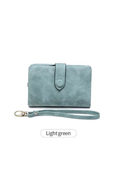 Choice5 R855-Lightgreen Women's Short Frosted Wallet Korean Version Student S...