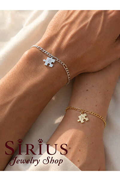 sirius jewelry Yapboz Çift Bilekliği | 925 Ayar Gümüş