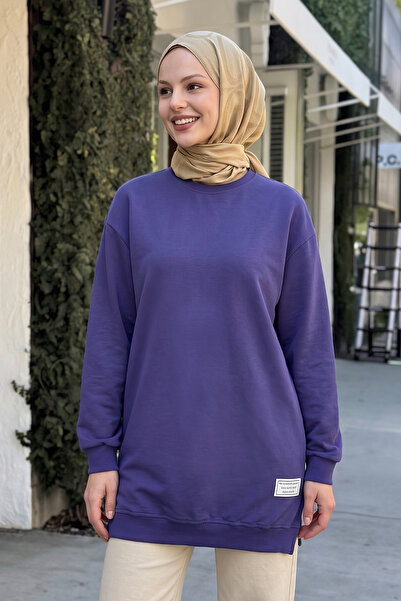 InStyle Λεπτομέρεια ετικέτας Βασικό μωβ τουνίκ
