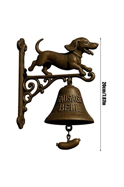 Choice1 Black Witch/ Dachshund Doorbell Vintage Dinner Bell Retro Dachshund S...