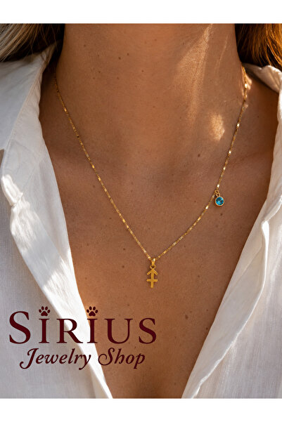 sirius jewelry Altın Kaplama Burç Kolyesi