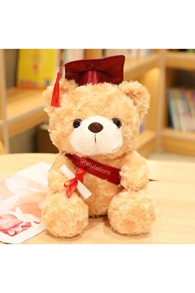 Choice 23cm Yellow Red Hat 23cm Cute Doctor Cap Bear Graduation Bear Plush Do...