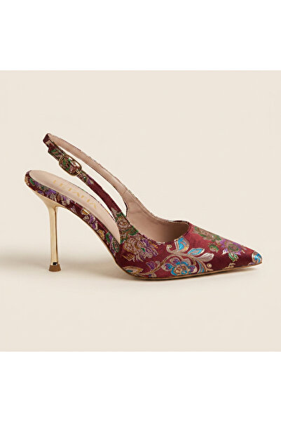 Letafia Valley Ethnic Pattern Heeled Shoes