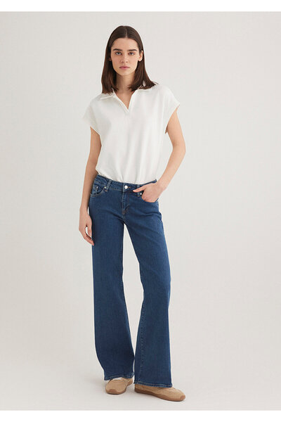 Mavi Dunkelfarbige, verrückte Casual-Jeans - 1010435597