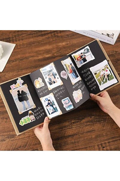 Choice Black-21X15cm 10 Pages Accordion Folding Diy Small Photo Album This Kr...