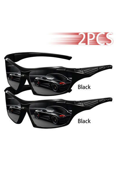 Choice 2PCS-2Black 2PCS Fashion Color Splicing Vintage Driving Fishing Cyclin...