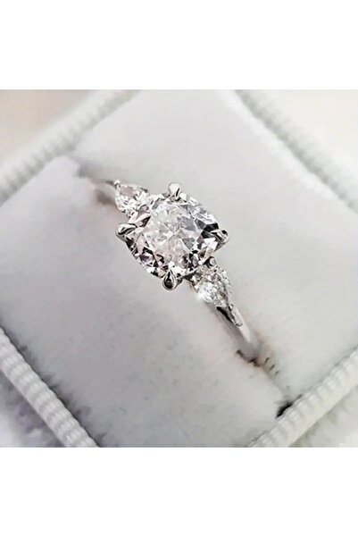 Choice 6 H323 Huitan Cushion Shaped Cubic Zirconia Rings for Women Fashion Co...