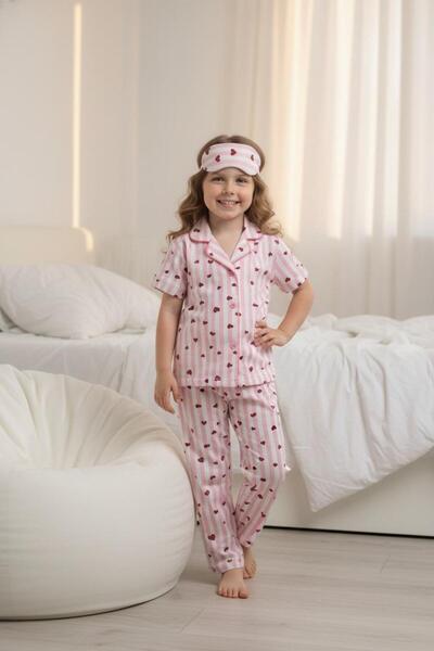 ÖRZİ Kids Κοριτσίστικο νυχτικό και σετ πιτζάμες με κοντά μανίκια, για 4/12 ετών