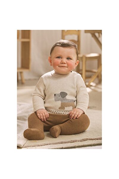 MAYORAL Newborn Knitwear Set Caramel