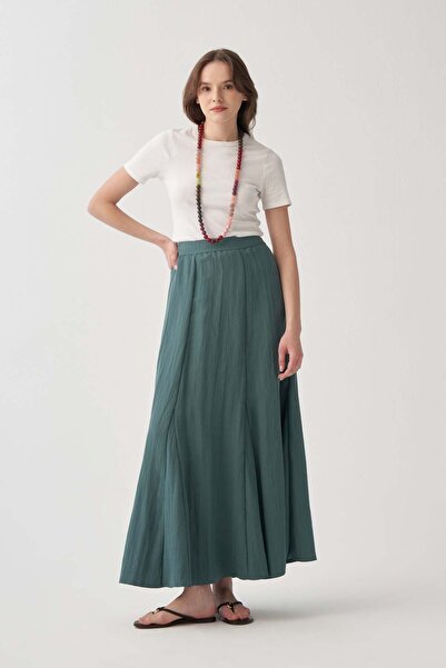 ALLDAY Πράσινη-Γκόντελ Φούστα