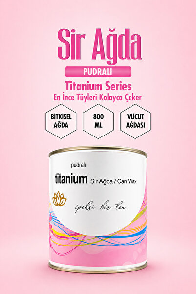 Titanium Series Pudralı Sir Ağda 800 ML – Hassas Ciltler İçin