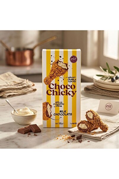 MİDAD Choco Chicky Sütlü Çikolatalı, Vanilya Kremalı Çıtır Atıştırmalık 50g