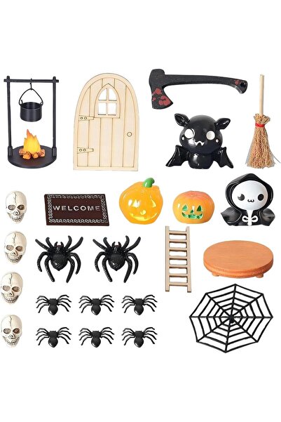 Other Σατίσκιντ 24 Τεμάχια Μικροσκοπικές Διακοσμήσεις Κουκλόσπιτου για το Χάλ...