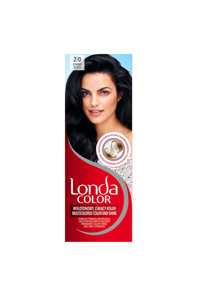 Londa Color, vopsea de par, nuanta negru, nr 2/0