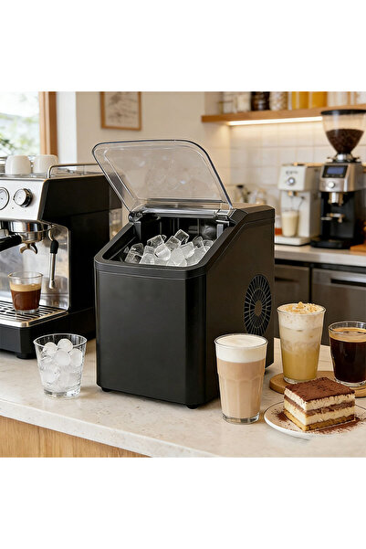 GearZone 1.3L Portable Nugget Ice Maker, 6-8 Mins 9 Ice Pieces, Auto-Cleaning...