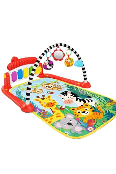 BuradaBuldun Piyanolu Bebek Oyun Halısı 4in1 Aktivite Matı