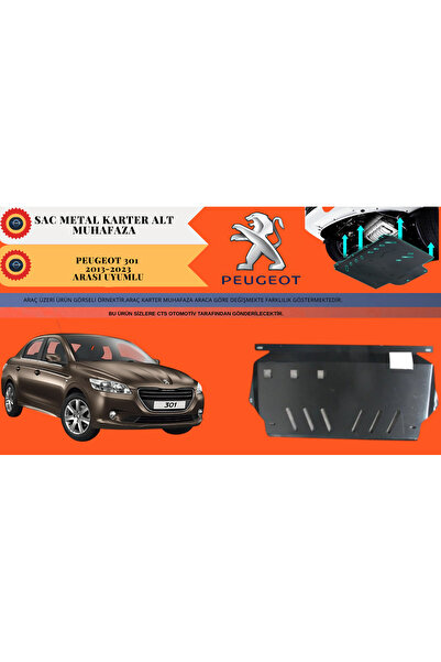 itaq PEUGEOT 301 KARTER ALT MUHAFAZA KORUMA SAC METAL 2013-2023 UYUMLU