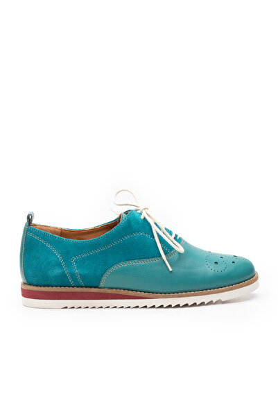 UrbanShoes Women's casual shoes made of genuine Leather , Leofex - 230 Turquo...