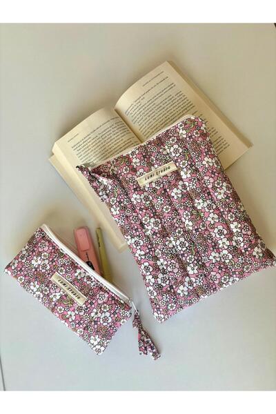 lumi Studio Pembe Tiny Flowers Kitap Kılıfı, Organizer, Ajanda, Defter Kılıfı...
