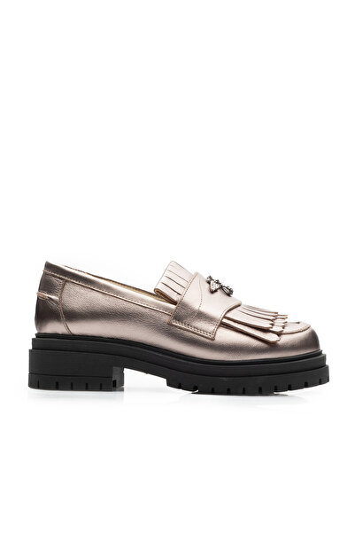 UrbanShoes Pantofi casual damă din piele naturală, Leofex - 405 Bronz Box