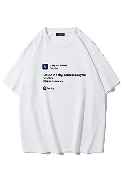 BRZ COLLECTION Tricou Unisex Oversize A Sky Full of Stars - Coldplay (ALB)