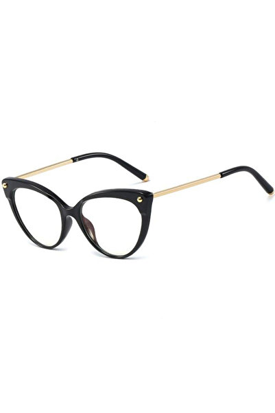 Techsuit Ochelari anti-lumină albastră Reflex TR90 (F93308) - Cat Eye - Negru...