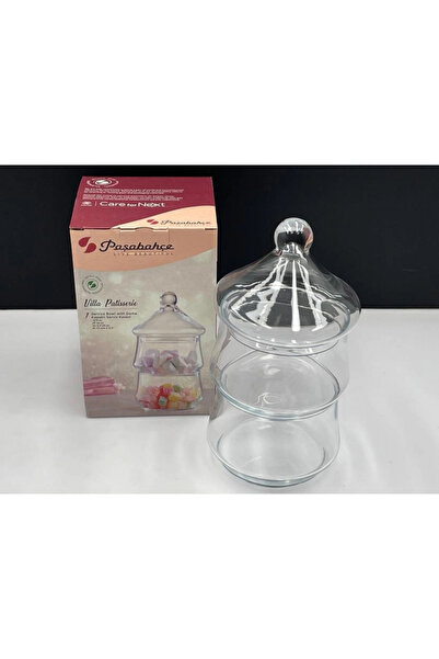Paşabahçe Villa Patisserie Kapaklı Cam Kase Seti 870 ml