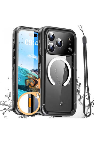 Nobrand Husă iPhone 17 Pro Max Rezistentă la Apă, Protecție 360°, Compatibilă...