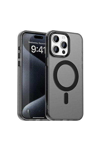 Stef's Cat Θήκη iPhone 15 Pro, Γάτα της Στεφ, CandyCase MagSafe, μαύρο