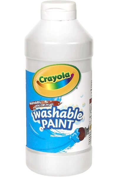 Crayola Washable Paint, White Art Supplies, 16 Ounce