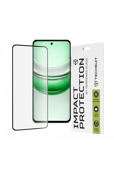 Techsuit Προστατευτικό οθόνης για Realme C71, Σκληρυμένο γυαλί, Πλήρης κόλλασ...