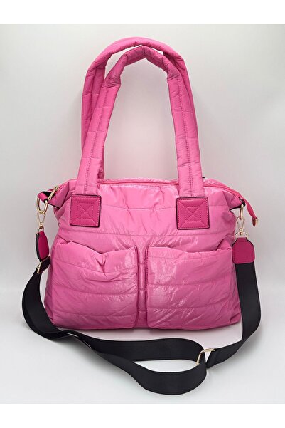 FEMME Γυναικεία φουσκωτή υφασμάτινη τσάντα ώμου και χειρός Tori με ρυθμιζόμεν...