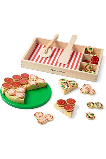 Melissa & Doug Wooden Pizza Slice Set - 36 Pieces