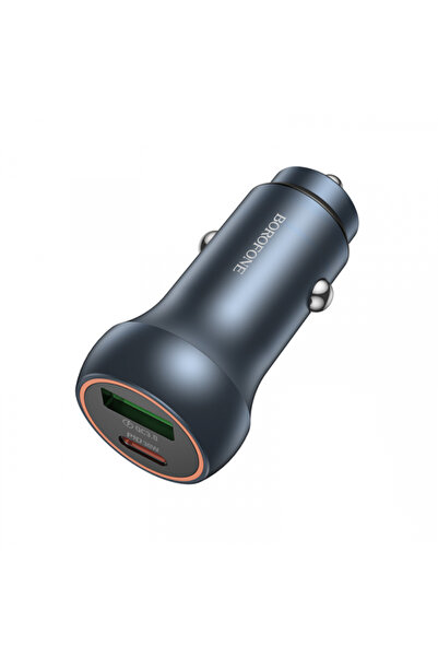 Borofone Încărcător auto BZ32B Fresh, 48W, 3A, 1 x USB-A - 1 x USB-C, Gri