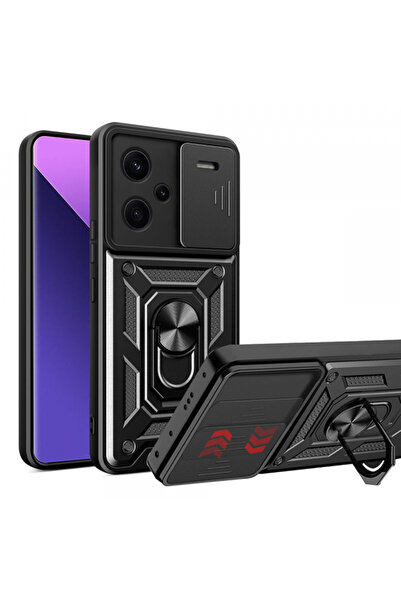 Stef's Cat Husa pentru Xiaomi Redmi Note 13 Pro+, Stef's Cat, CamShield, Neagra