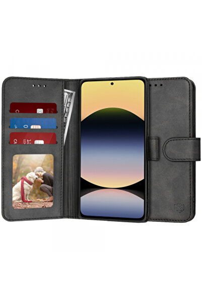 Techsuit Θήκη για Xiaomi Redmi Note 14 4G (Τοπική), Techsuit, Ημερολόγιο, Μαύρη