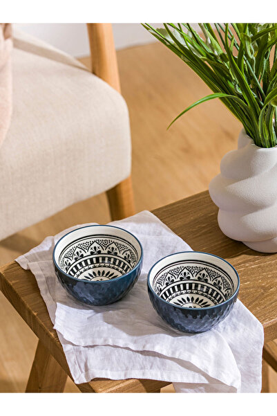 LC Waikiki Esvab • Modern & Distinctive Patterned Porcelain Bowl Set of 2 10 cm