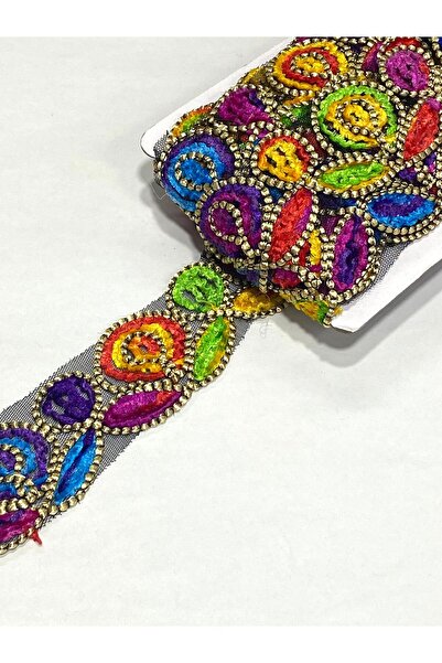 karantuhafiye Otantik Şönil Dekoratif Şerit / 5 cm Genişlik / 1 Metre DF137